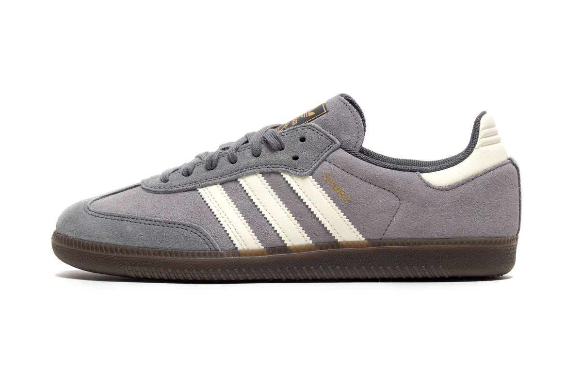 Adidas - Samba ADV
Style # HQ7541
Color : Grey / White
Materials : Suede Upper - Rubber Outsole
Sizing : US Men's
Cupsole construction
