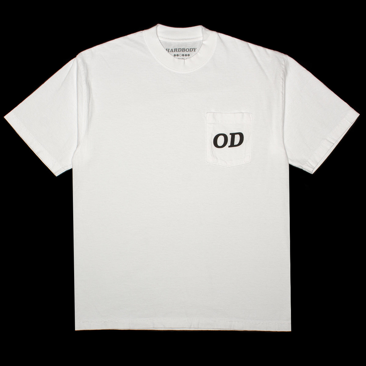 Hardbody - OD Pocket T-Shirt
Color : White
Materials : 100% Cotton
Printed graphics