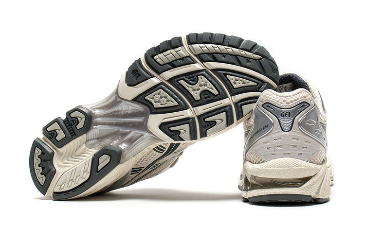 Asics | Gel-Kayano 14
Style # 1201A019.200
Color : Birch / Dark Pewter