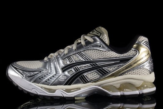 Asics | Gel-Kayano 14
Style # 1203A537.200
Color : Birch / Pure Silver