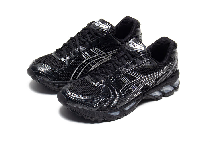 Asics | Gel-Kayano 14
Style # 1201A019.006
Color : Black / Pure Silver