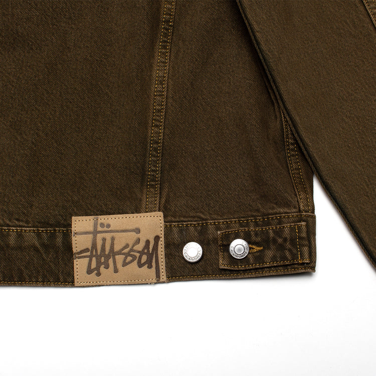 Stussy | Denim Trucker Jacket
Style # 115781
Color : Mushroom