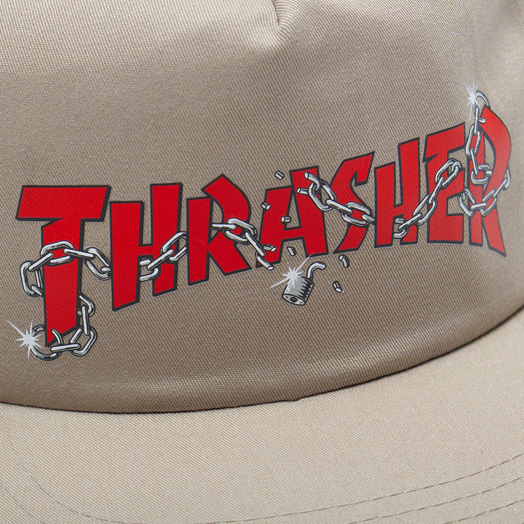 Thrasher | Chains By Daniel Shepard Hat
Color : Khaki