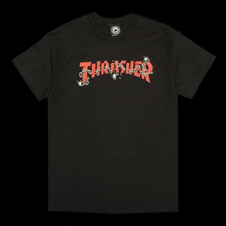 Thrasher | Chains By Daniel Shepard T-Shirt
Color : Black