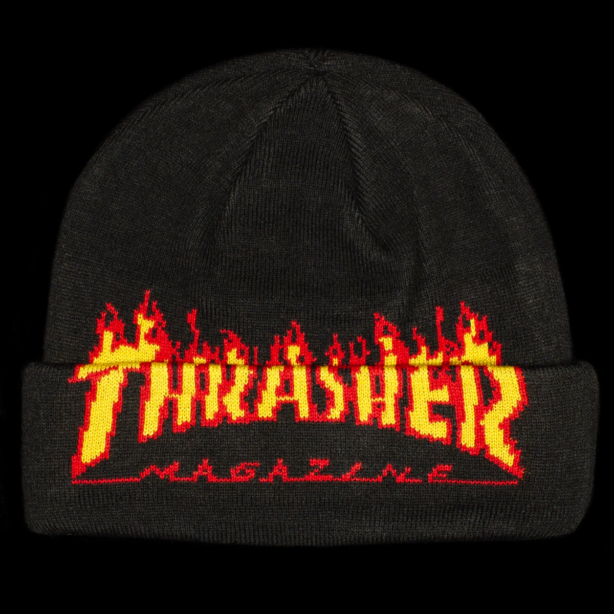 Thrasher | Flame Fold Beanie
Color : Black