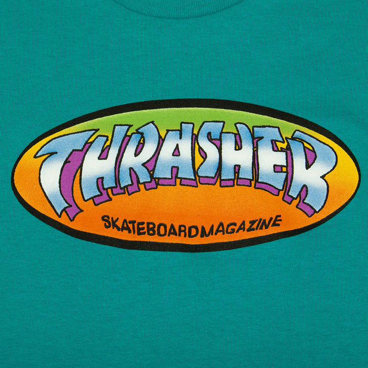 Thrasher | Ninety-Five By Spanky T-Shirt
Color : Jade