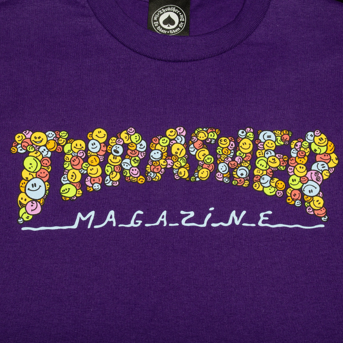 Thrasher | Smile By Spanky T-Shirt
Color : Purple