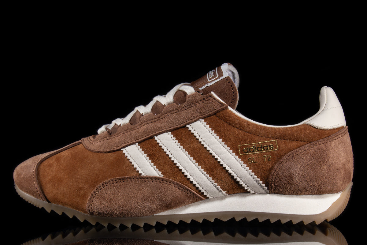 Adidas - SL 72 PT
Style # KJ1063
Color : Dusky Brown / Wonder White
Materials : Suede Upper - Rubber Outsole
Sizing : US Men's