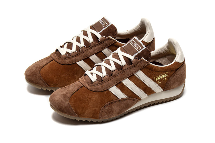 Adidas - SL 72 PT
Style # KJ1063
Color : Dusky Brown / Wonder White
Materials : Suede Upper - Rubber Outsole
Sizing : US Men's