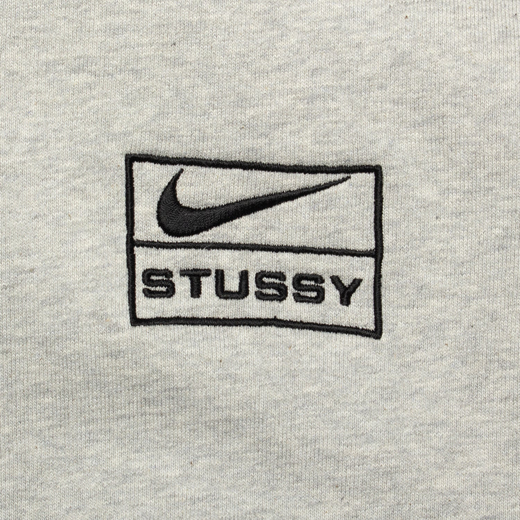Nike x Stussy | Full-Zip Fleece Hoodie Style # FJ9181-050 Color : Grey Heather