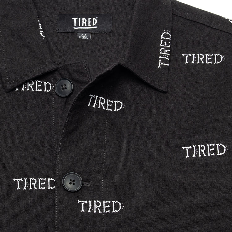 Tired | Bones Pajama Set Color : Black