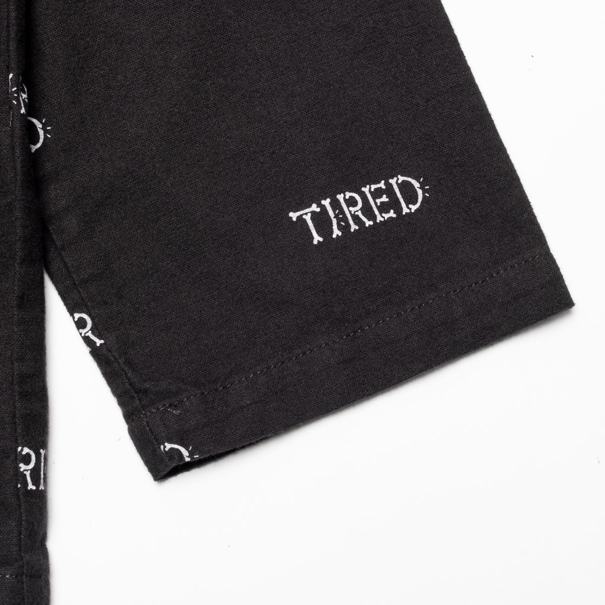 Tired | Bones Pajama Set Color : Black