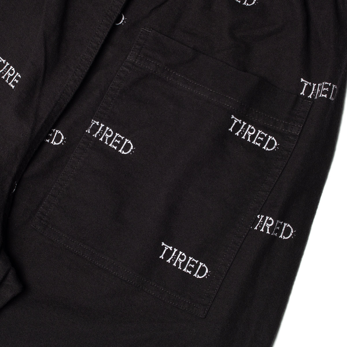 Tired | Bones Pajama Set Color : Black