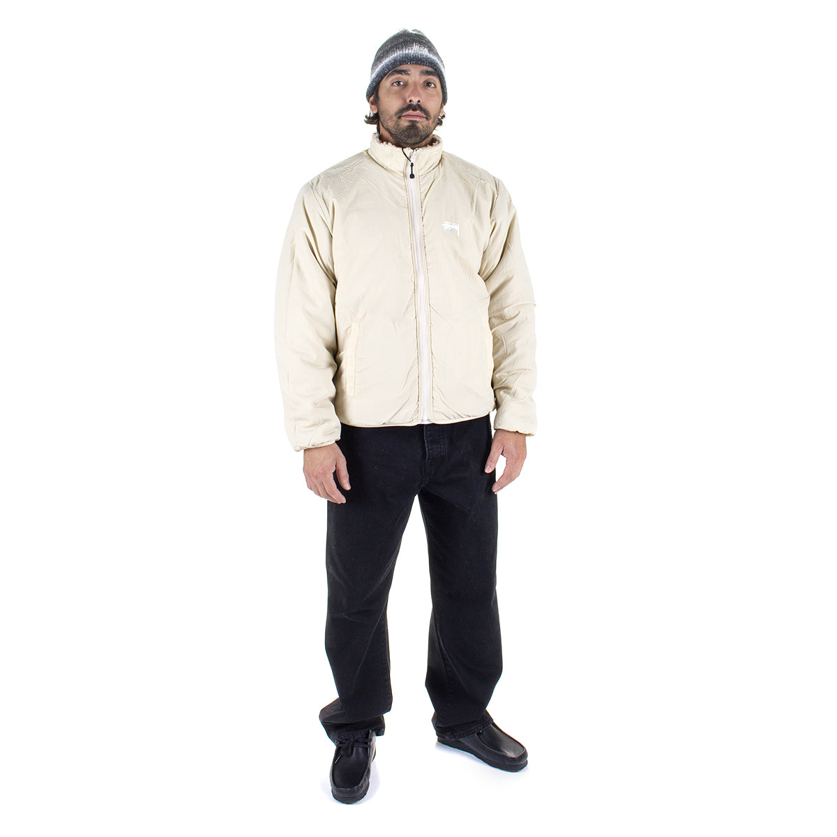 Stussy | Sherpa Reversible Jacket
Style # 118529
Color : Natural