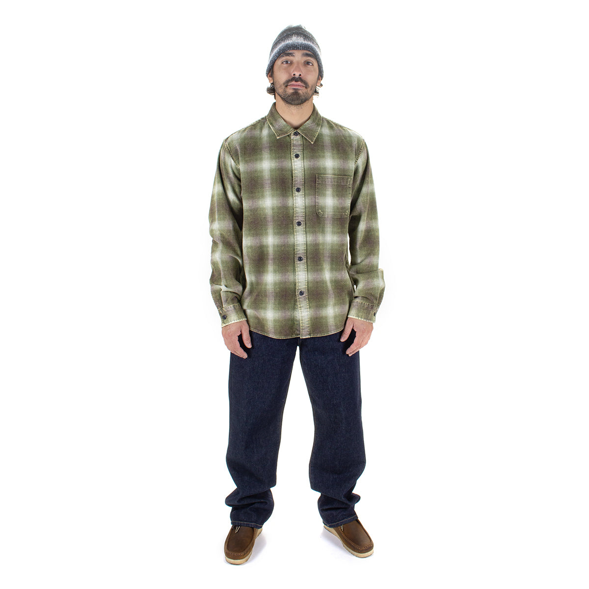 Stussy | Rocco Plaid Shirt
Style # 1110343
Color : Green