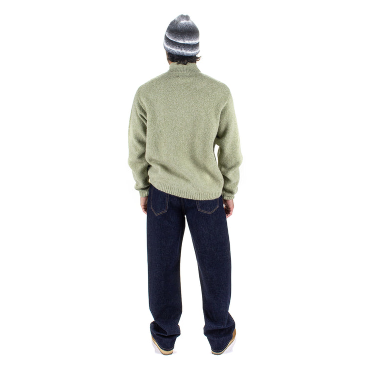 Stussy | Brushed Mock Full Zip Sweater
Style # 117248
Color : Sage