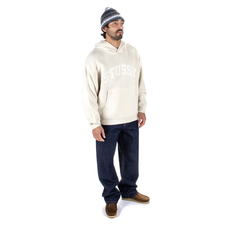 Stussy | Felt Patch Knit Hoodie
Style # 117240
Color : Natural