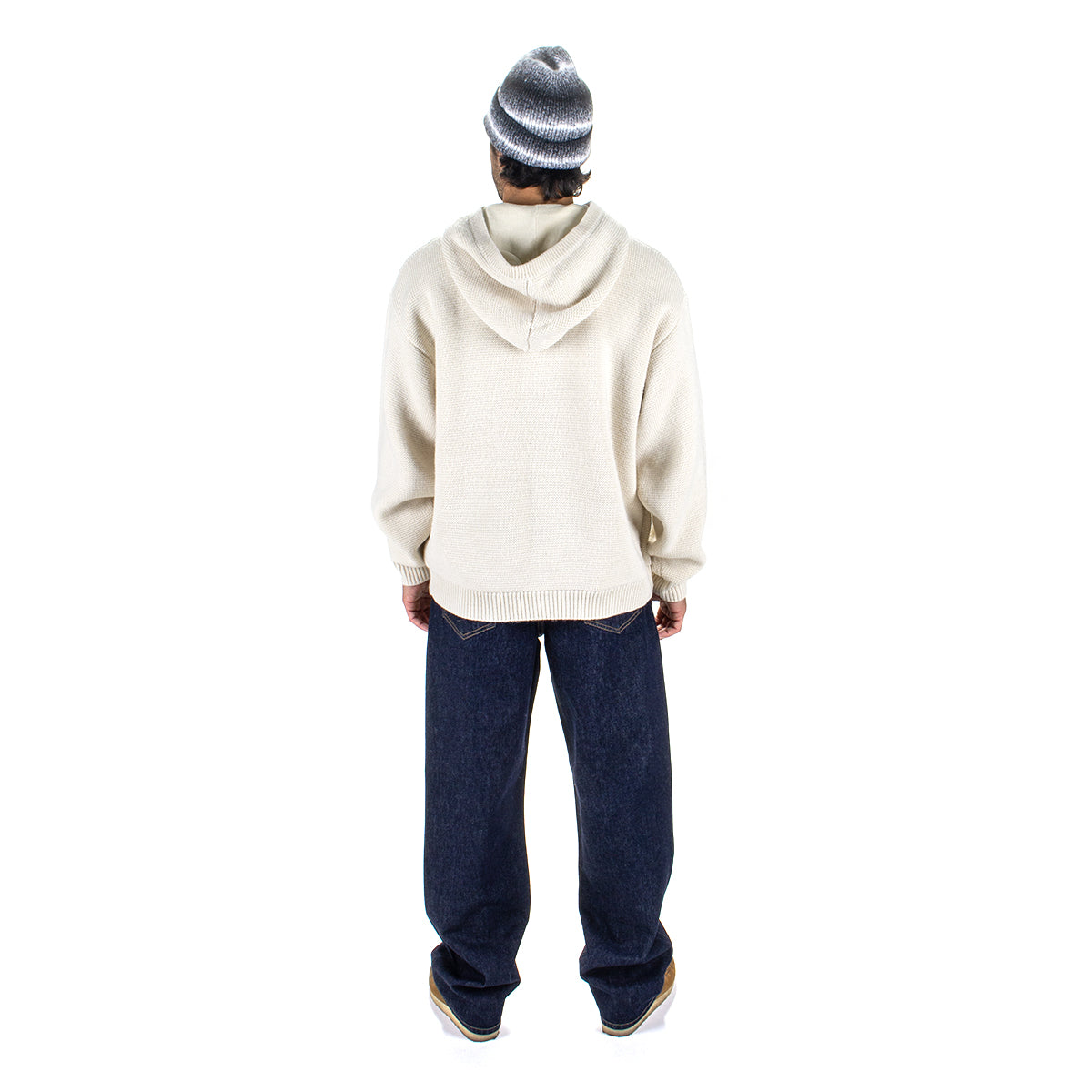 Stussy | Felt Patch Knit Hoodie
Style # 117240
Color : Natural