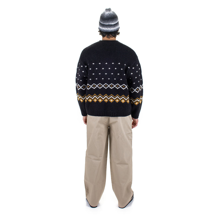 Stussy | Roll V-Neck Fairisle Sweater
Style # 117251
Color : Charcoal