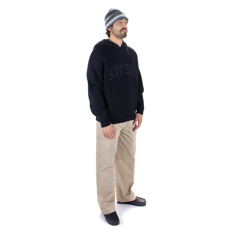 Stussy | Felt Patch Knit Hoodie
Style # 117240
Color : Black