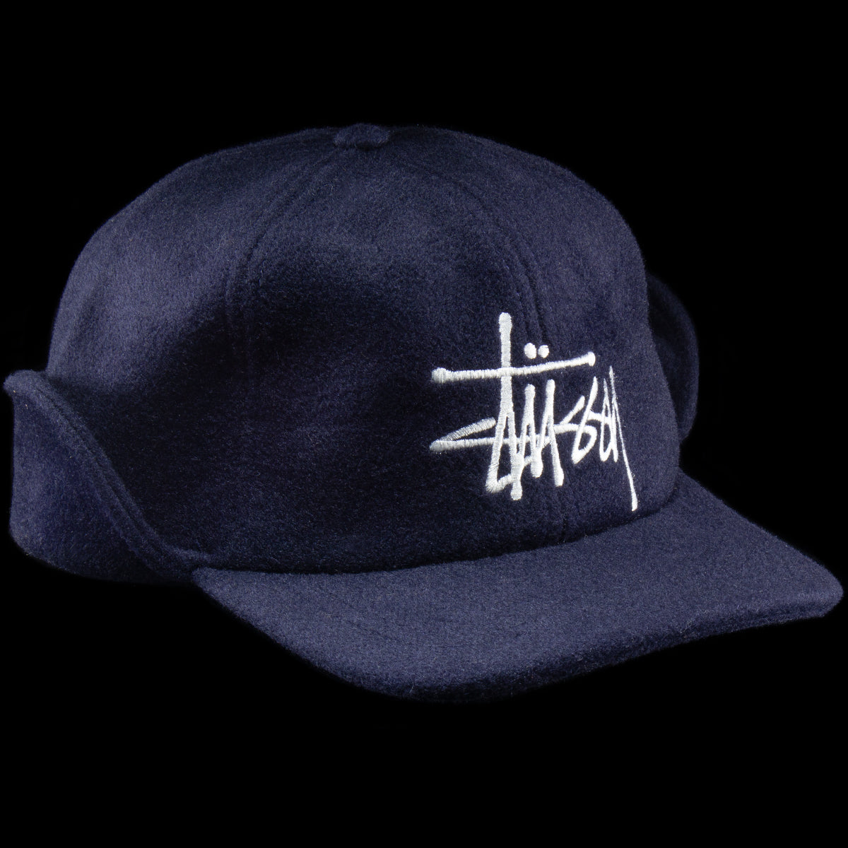 Stussy | Ear Flap Wool Hat
Style # 1311159
Color : Navy