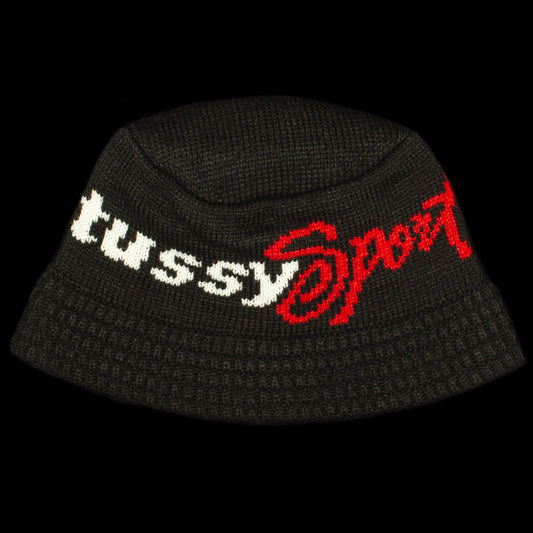 Stussy | Sport Knit Bucket Hat
Style # 1321227
Color : Black