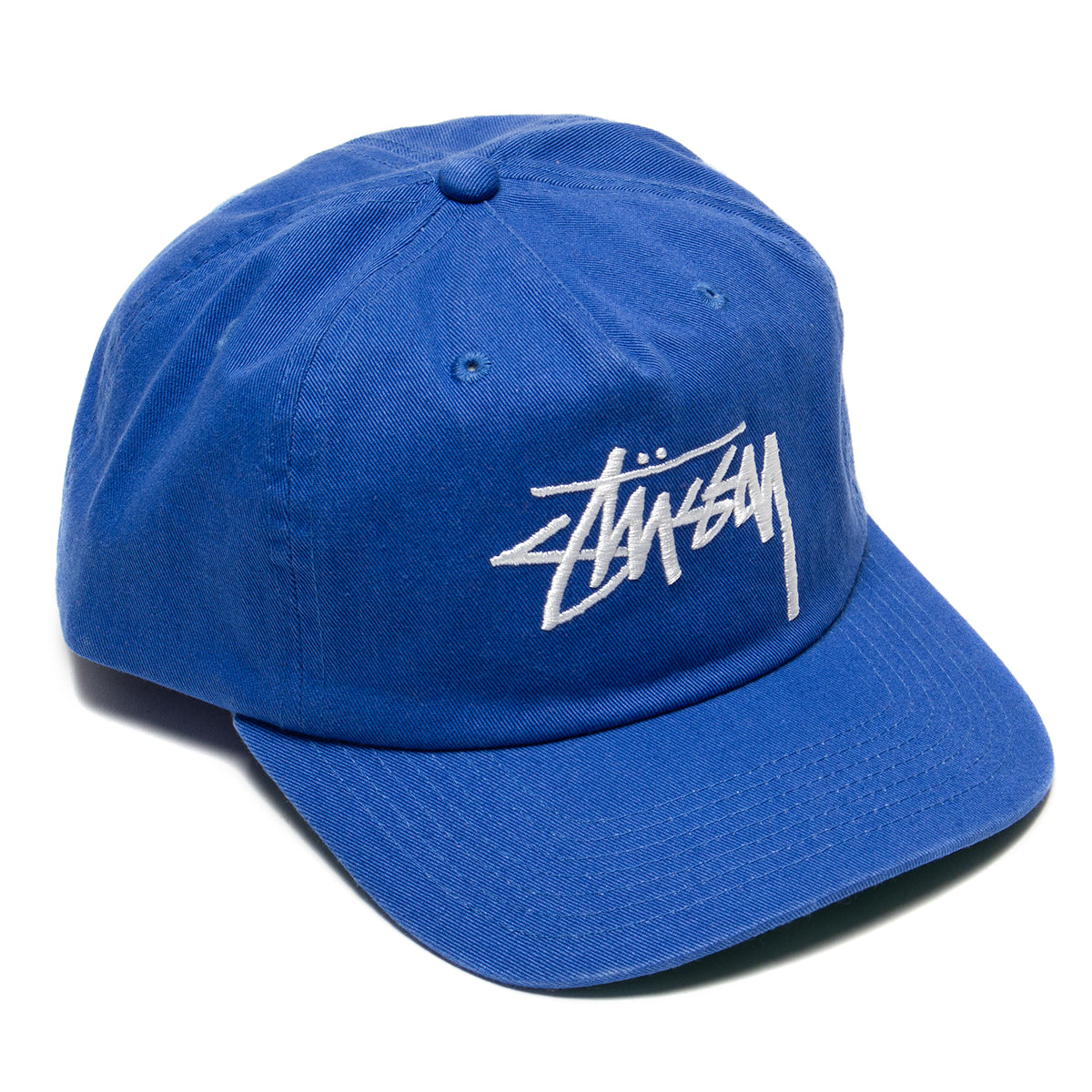 Stussy |&nbsp;Big Stock Mid Depth Hat
Style # 1311145
Color : Light Royal