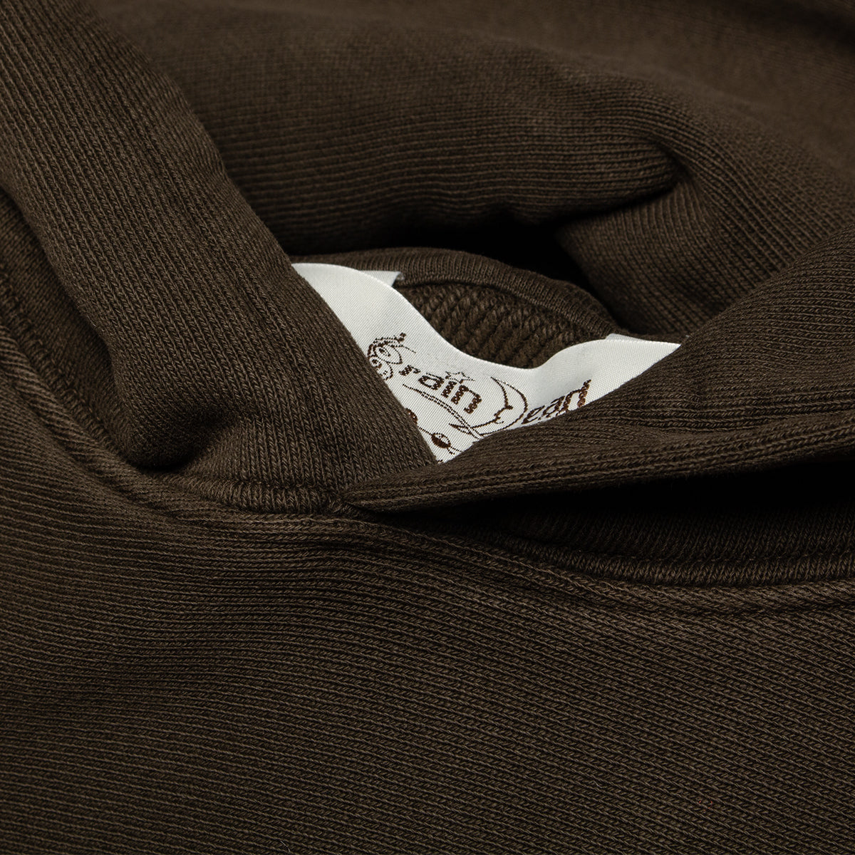 Brain Dead - 3D Embroidered Logohead Garment Dyed Hoodie
Color : Brown