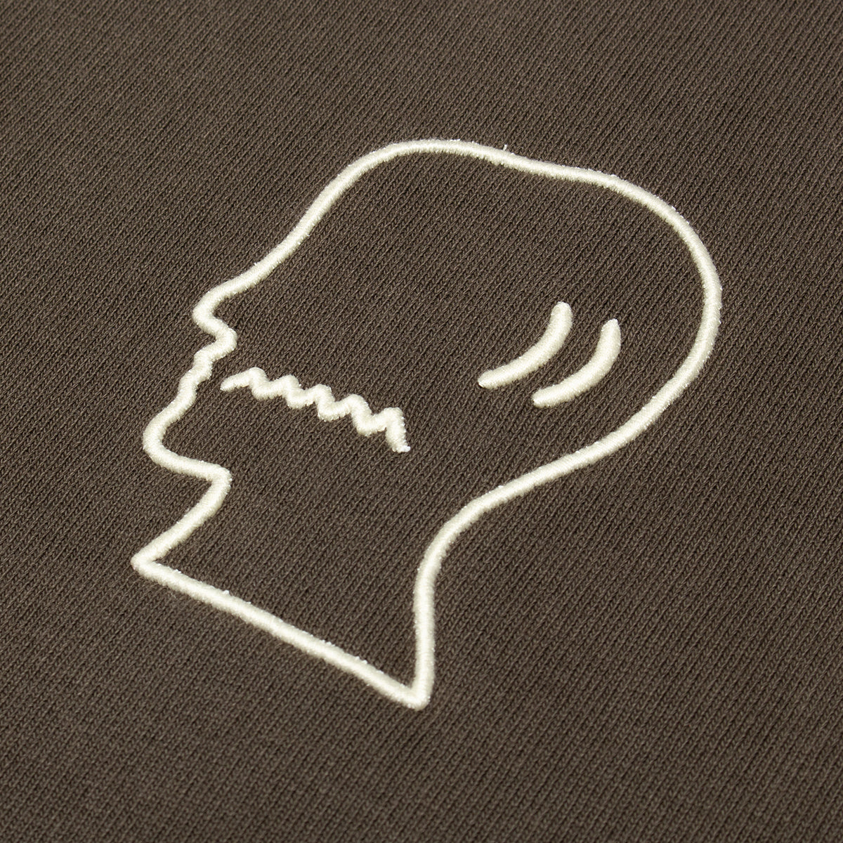 Brain Dead - Heavyweight 3D Embroidered Logohead T-Shirt
Color : Brown