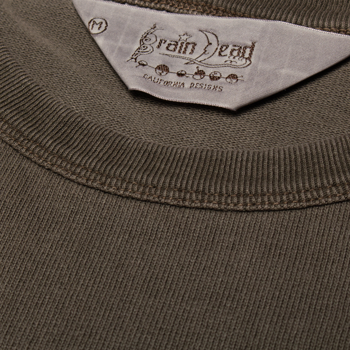 Brain Dead - Heavyweight 3D Embroidered Logohead T-Shirt
Color : Brown