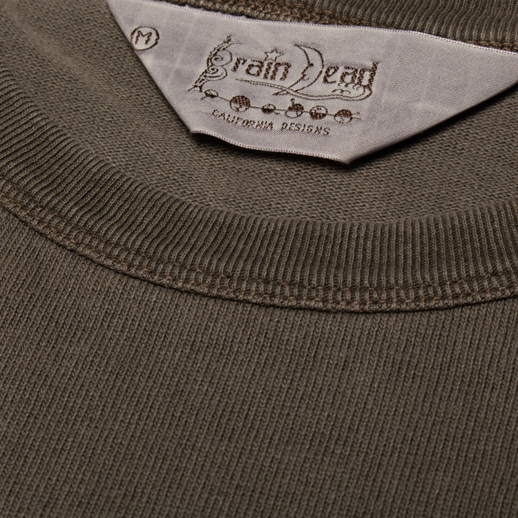 Brain Dead - Heavyweight 3D Embroidered Logohead T-Shirt
Color : Brown