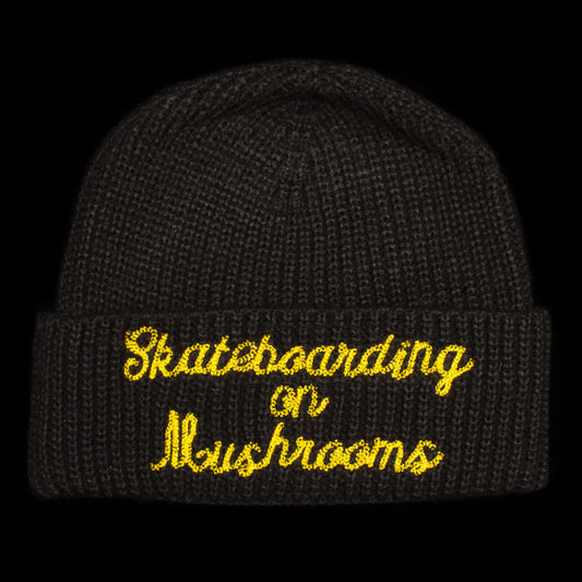 Stingwater | Skateboarding On Mushrooms Beanie Color : Black