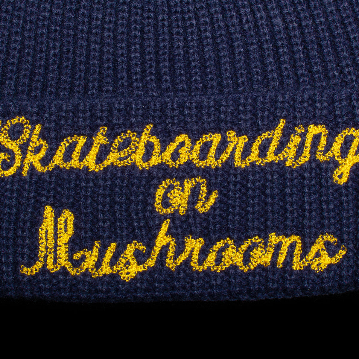 Stingwater | Skateboarding On Mushrooms Beanie Color : Navy