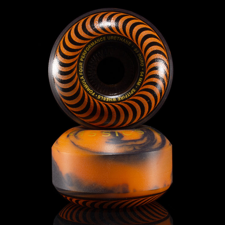 Spitfire | Formula Four Classic Swirl Wheel
Color : Black / Orange