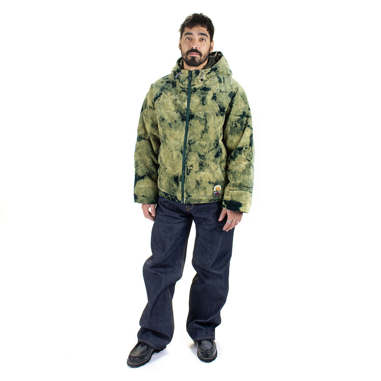 Brain Dead - Bleach Dyed Dimension Puffer Jacket
Color : Olive