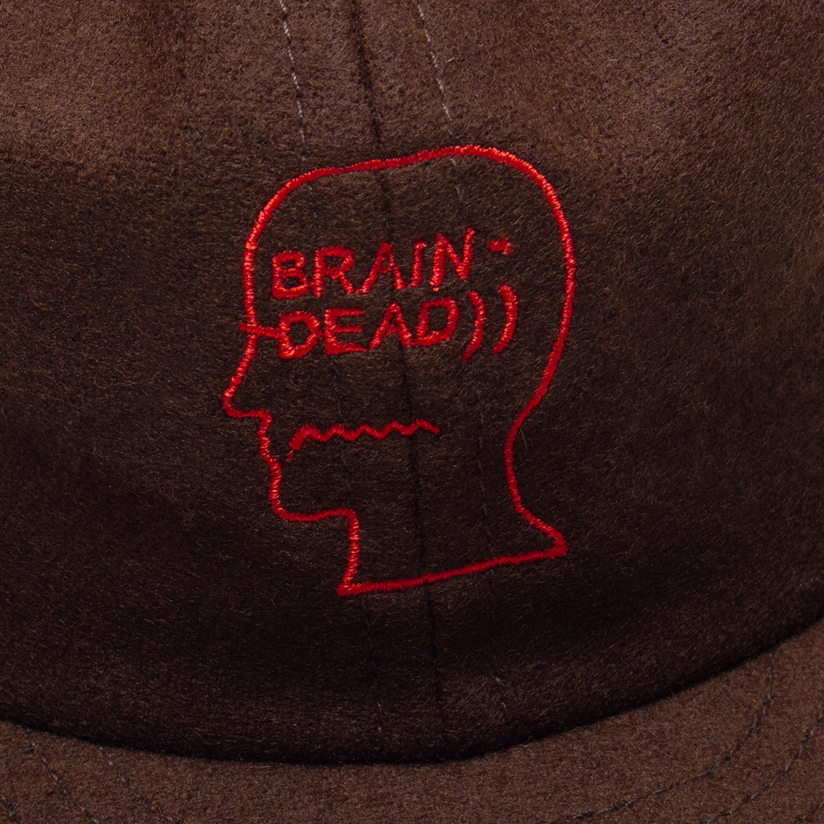 Brain Dead - Flannel Classic Logohead 6 Panel Hat
Color : Brown