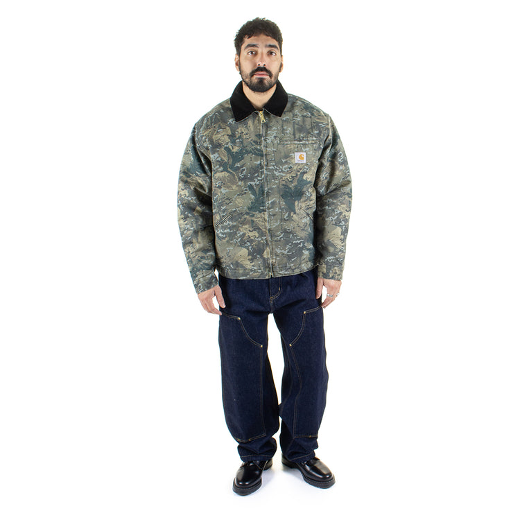 Carhartt WIP - OG Detroit Jacket
Style # I035614-3BL
Color : Green / Black Camo Combi (Stone Washed)