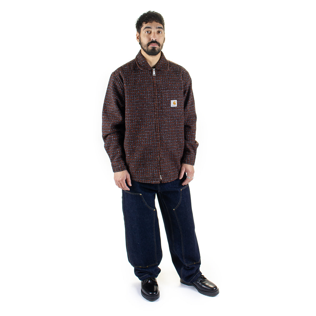 Carhartt WIP - Bellamy Check Shirt Jacket
Style # I035422-34S
Color : Tobacco