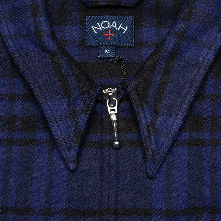 Noah | Heavyweight Zip-Up Flannel
Color : Black / Blue