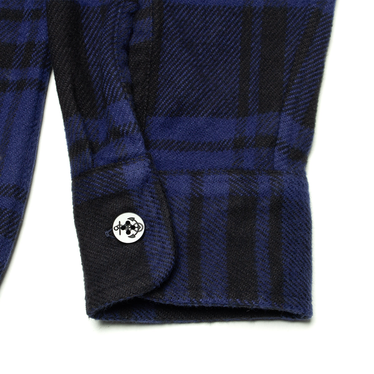 Noah | Heavyweight Zip-Up Flannel
Color : Black / Blue