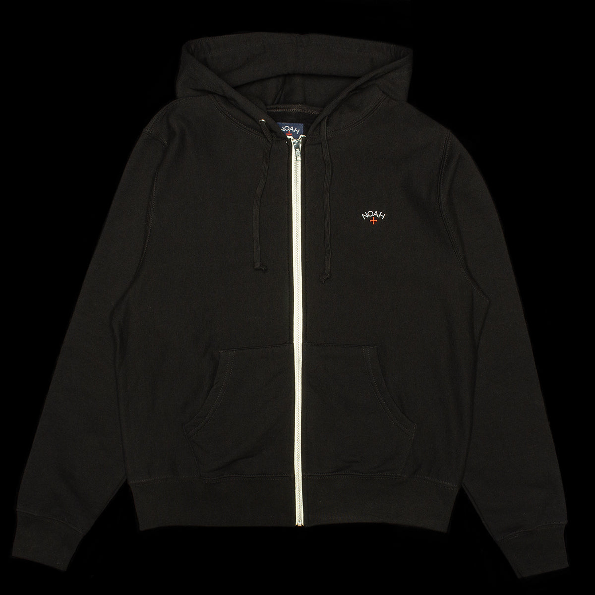 Noah | Lightweight Zip-Up Hoodie
Color : Black