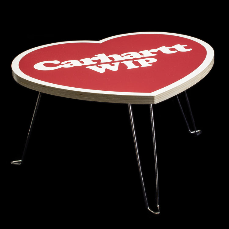 サイドテーブル・ナイトテーブル・ローテーブル Carhartt HEART FOLDING TABLE - Scarlet Heart Folding Table – Premier