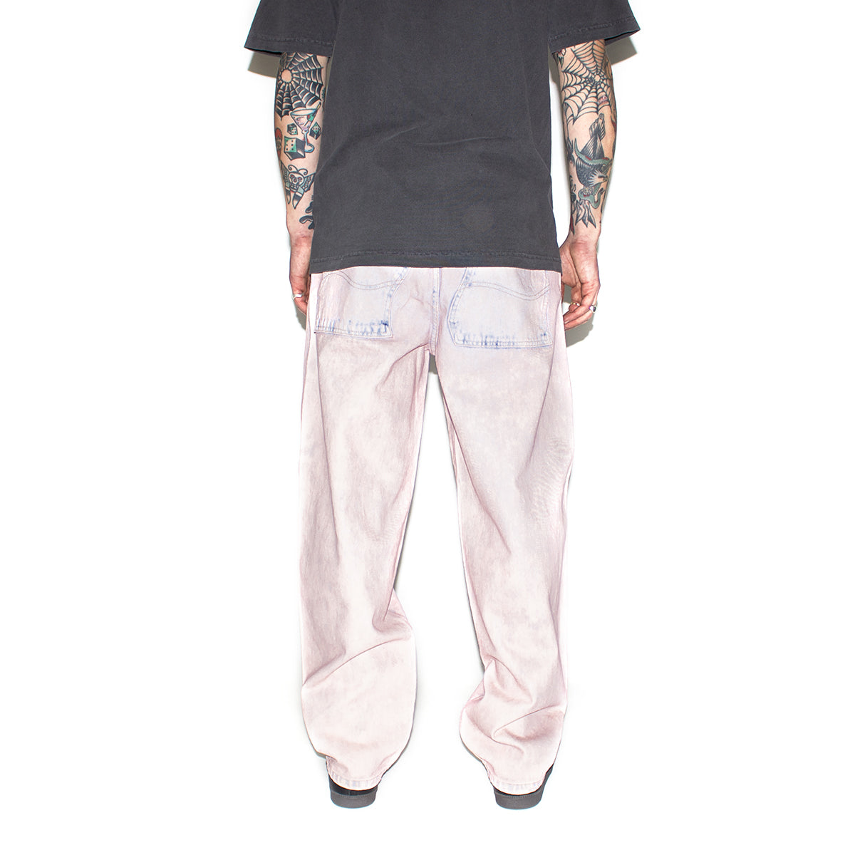 Dime | Classic Baggy Denim Pants Color : Overdyed Pink