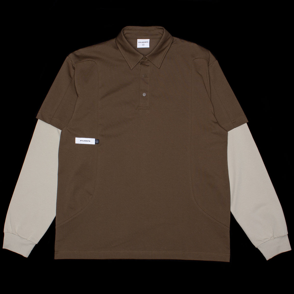 Students - Murray Double Sleeves Polo
Color : Brown
Materials : 73% Cotton / 27% Polyester