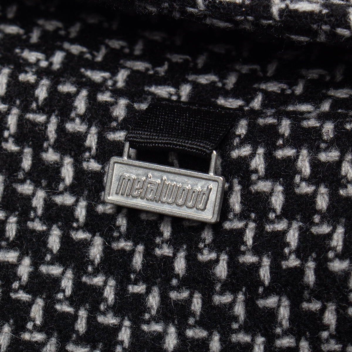 Metalwood - Mechanic Jacket
Color : Black
Materials : 100% Melton Wool - Poly Fiil

2-way front zip closure
Side hand pockets
Metal charm on back neck
Ribbed cuffs