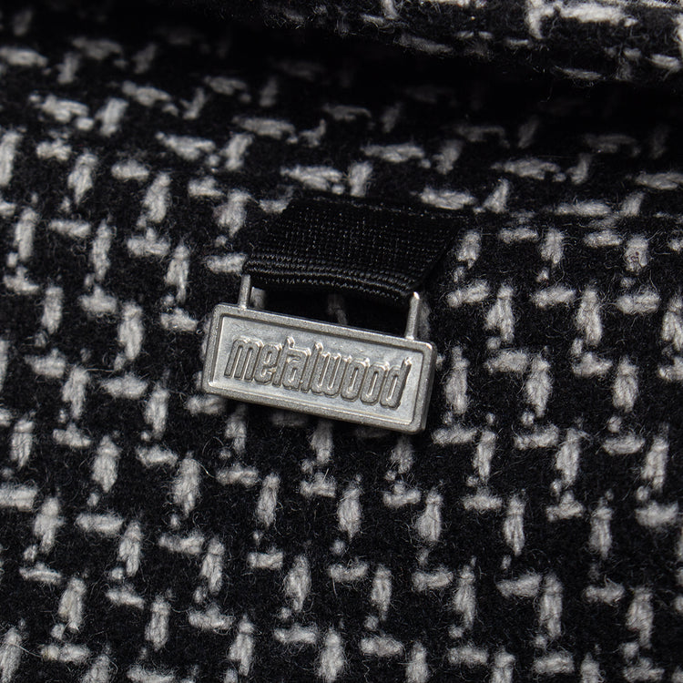 Metalwood - Mechanic Jacket
Color : Black
Materials : 100% Melton Wool - Poly Fiil

2-way front zip closure
Side hand pockets
Metal charm on back neck
Ribbed cuffs