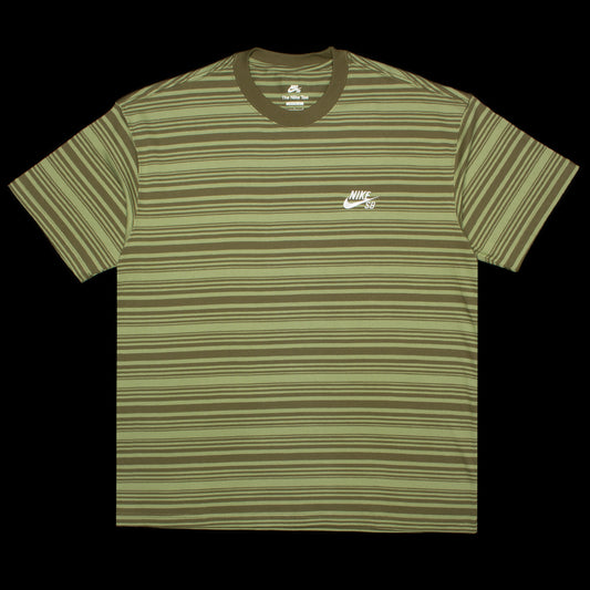 Nike SB | Max90 Striped T-Shirt Style # FQ3711-386 Color : Oil Green