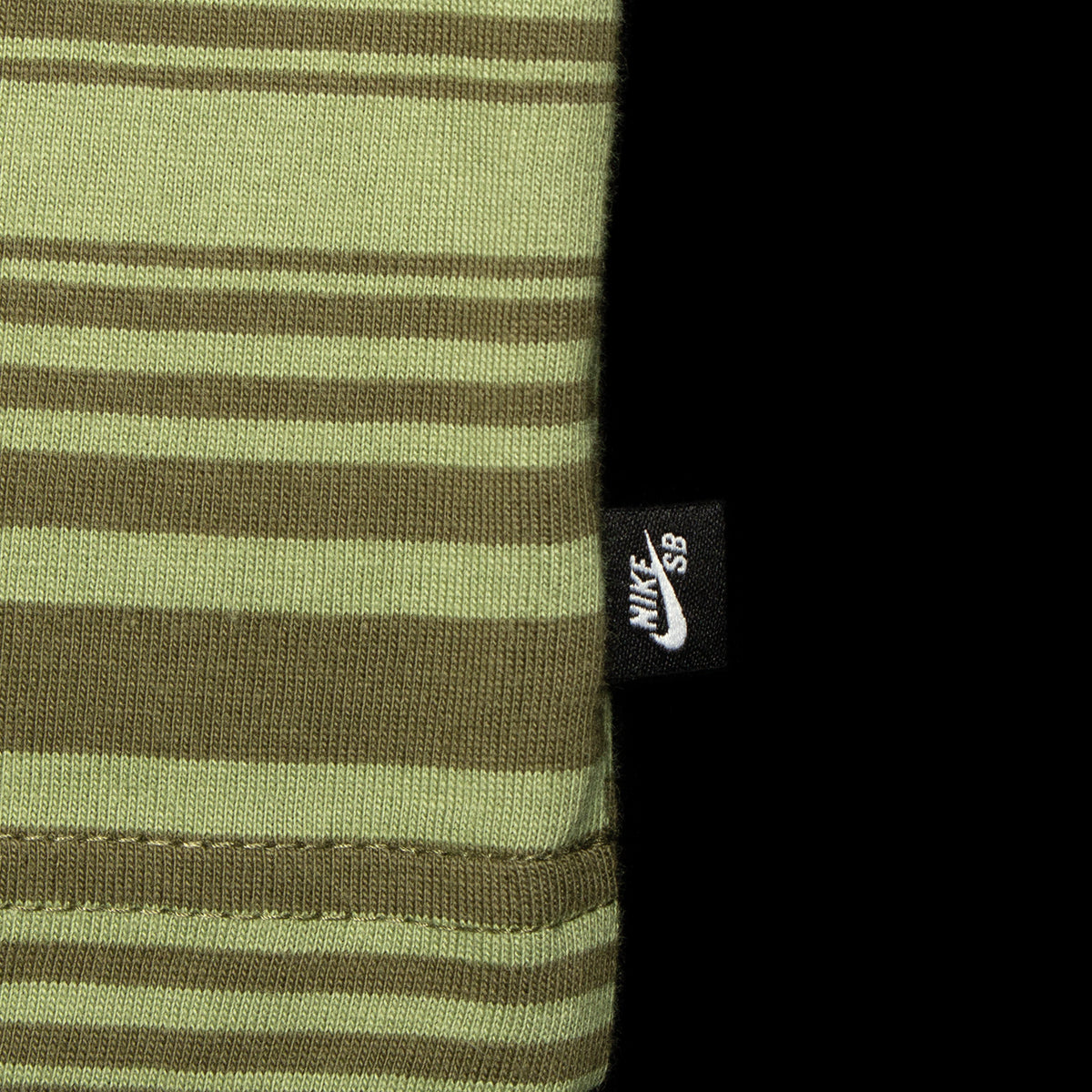 Nike SB | Max90 Striped T-Shirt Style # FQ3711-386 Color : Oil Green