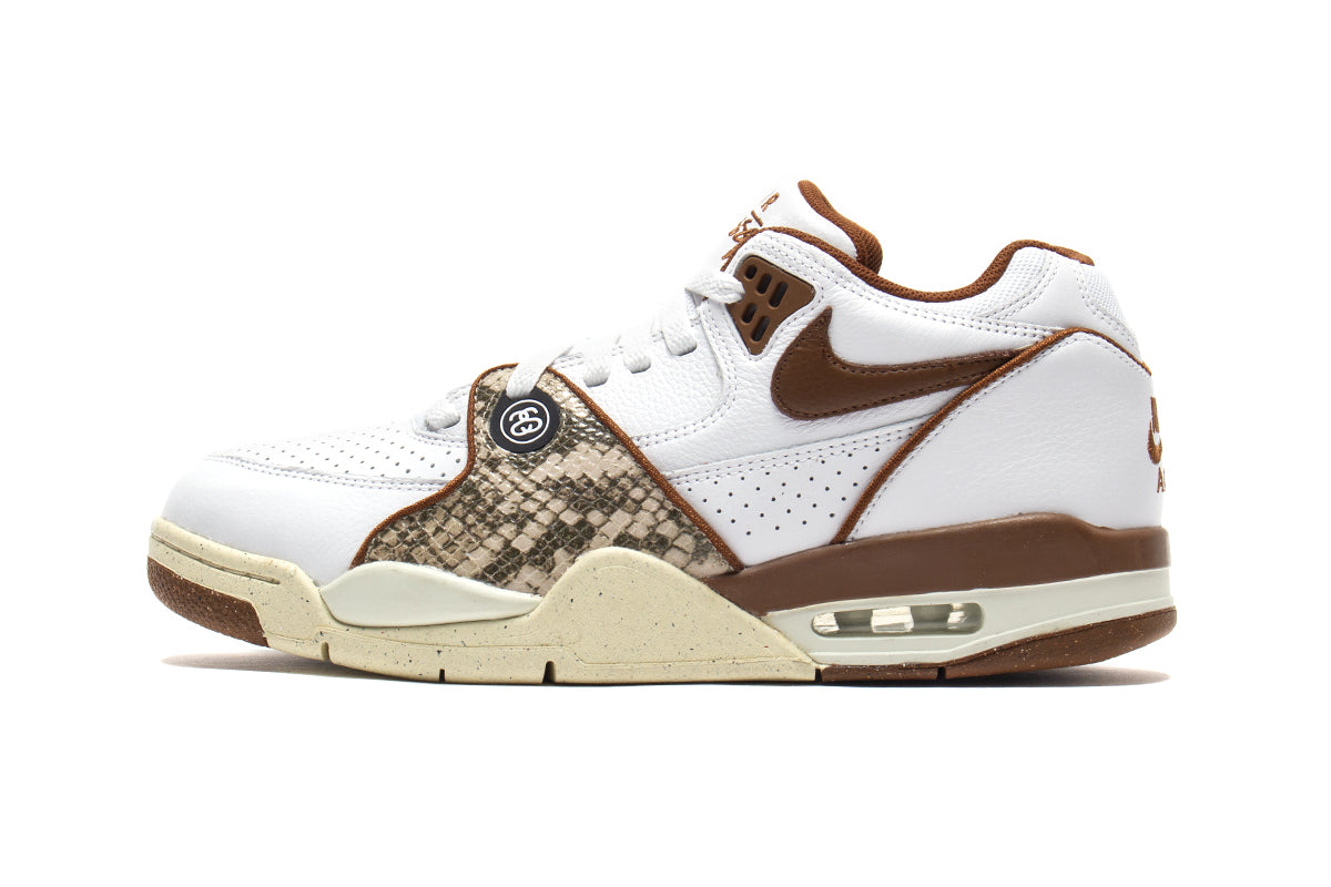 Nike x Stussy | Air Flight '89 Low Style # FD6475-100 Color : White / Pecan