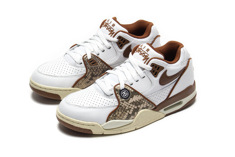 Nike x Stussy | Air Flight '89 Low Style # FD6475-100 Color : White / Pecan
